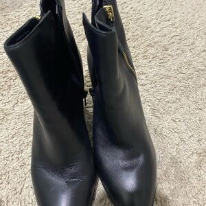 Aldo Sleek Black Ankle Booties